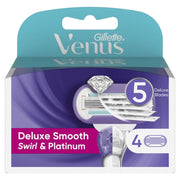 GILLETTE Venus Deluxe Smooth Swirl Platinum Blades 4pcs