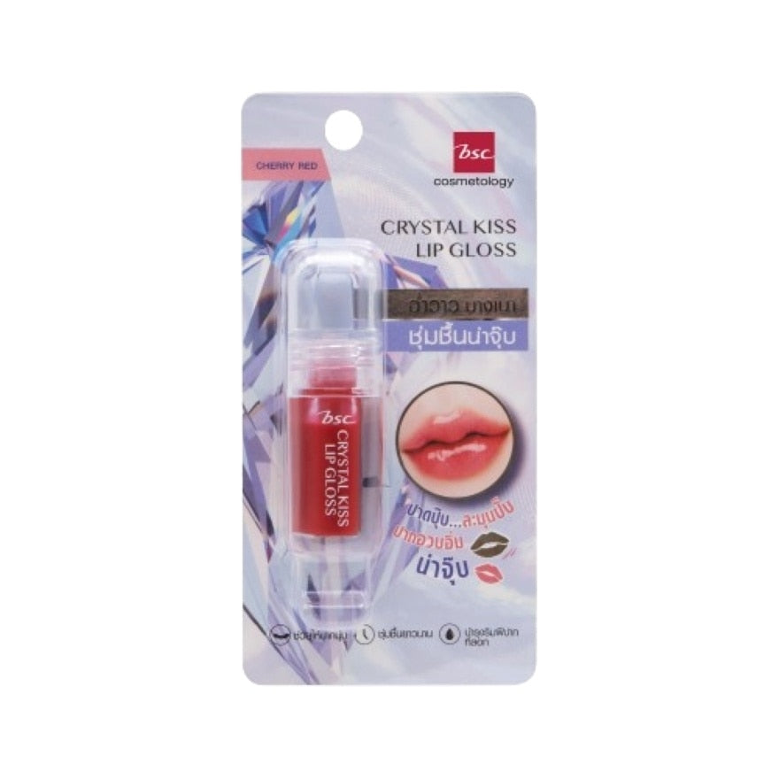 BSC Crystal Kiss Lip Gloss-Cherry Red 3 g.