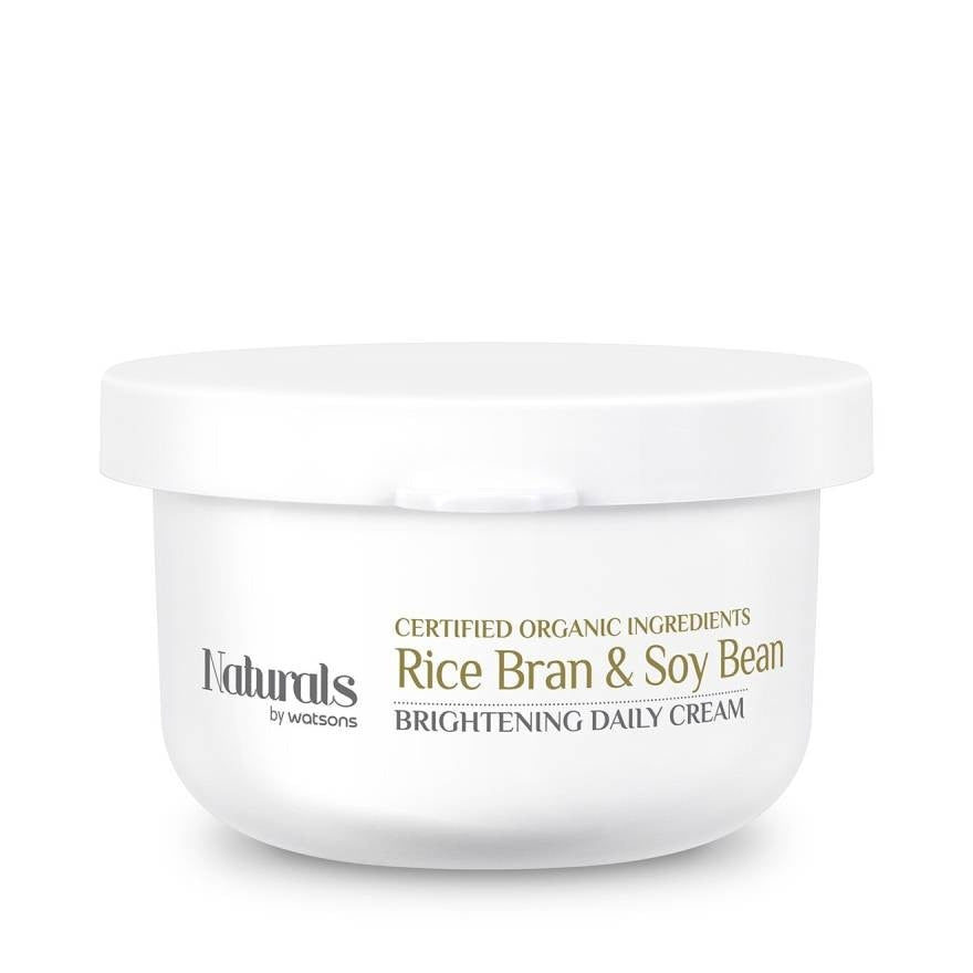 Naturals by Watsons Rice Bran Soy Bean Brightening Daily Cream 50g