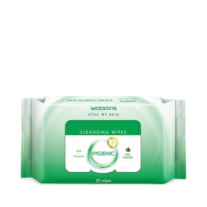 Watsons Hygienic Cleansing Wipes 50 Sheets