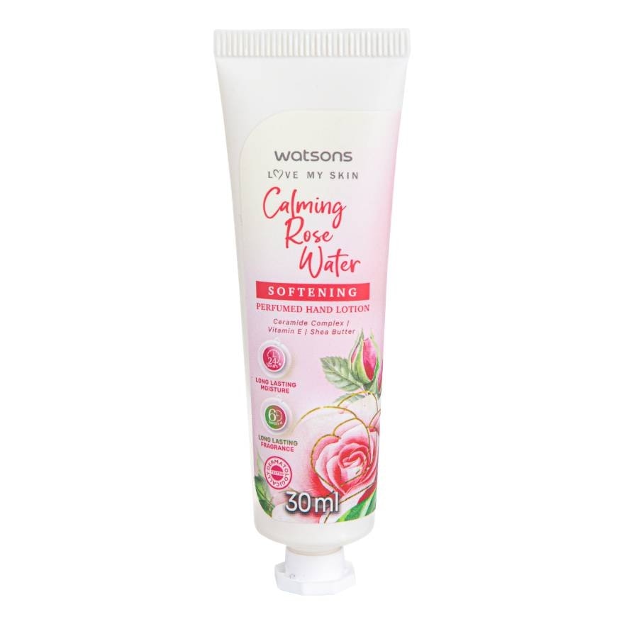 Watsons Calming Rose Water Softening Perfumed Hand Lotion 30ml