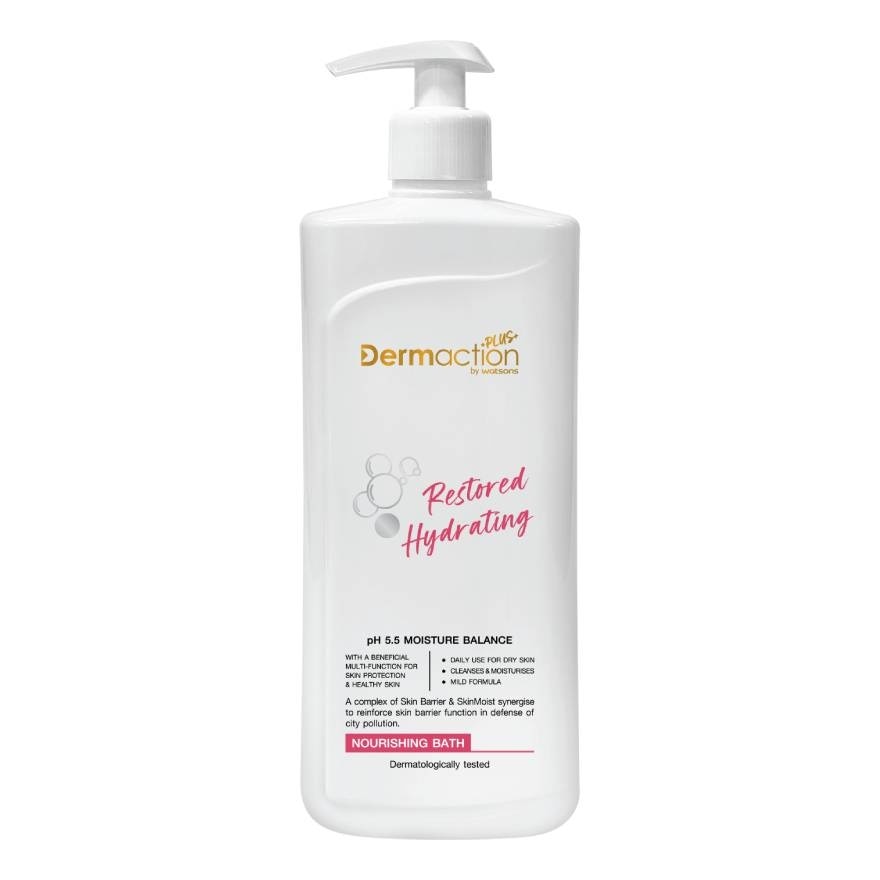 Dermaction Plus by Watsons Restored Hydrating Nourishing Bath 380ml
