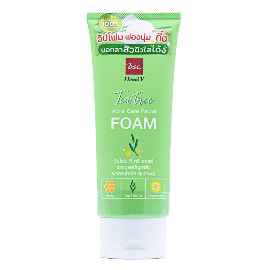 Honei V Bsc Tea Tree Acne Care Facial Foam 100 g.