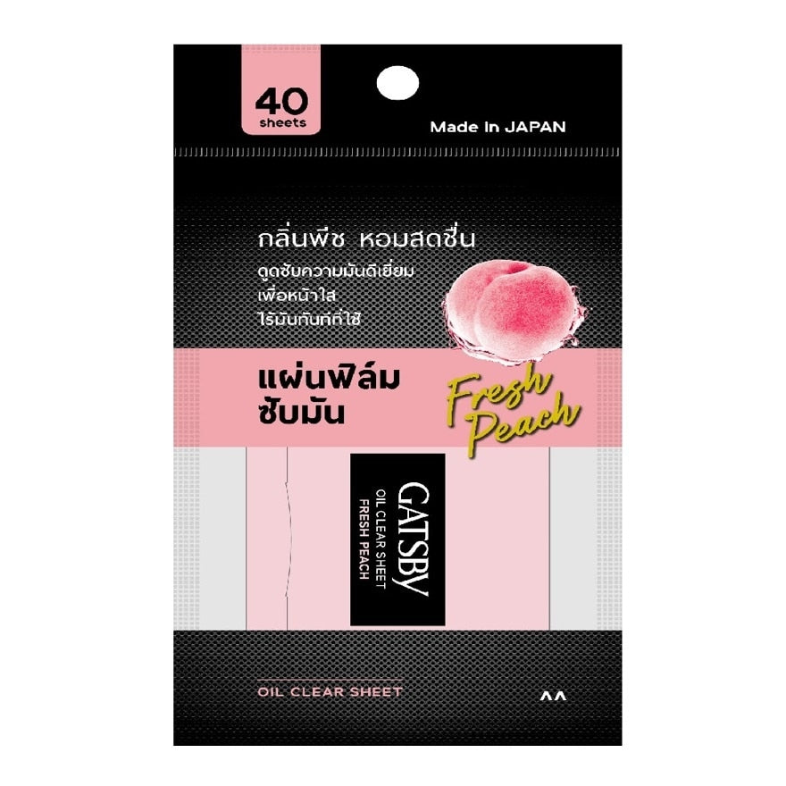 GATSBY Oil Clear Sheet Freash Peach 40pcs