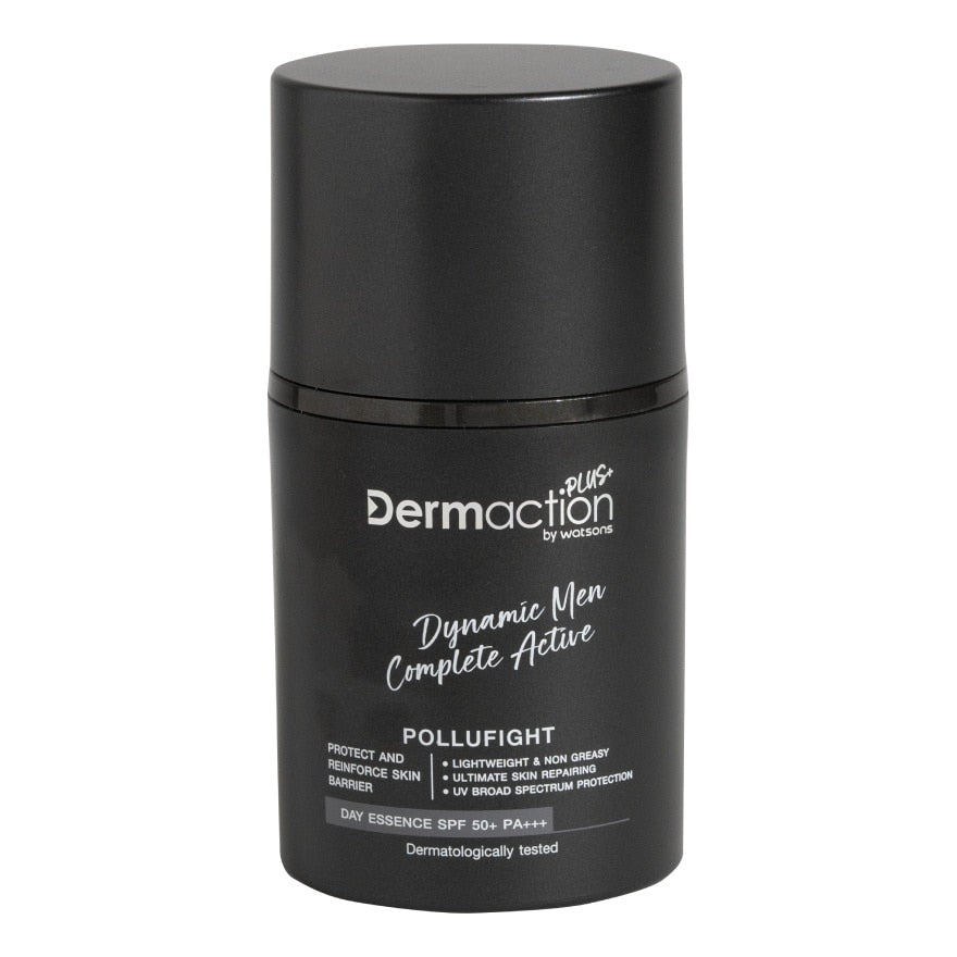 Dermaction Plus by Watsons Dynamic Men Complete Active Day Essence SPF50+ PA+++ 50ml