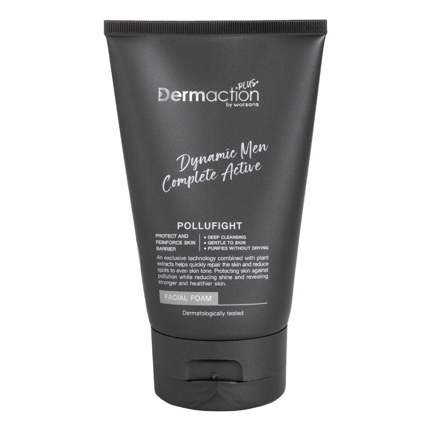 Dermaction Plus by Watsons Dynamic Men Complete Active Facial Foam 100ml