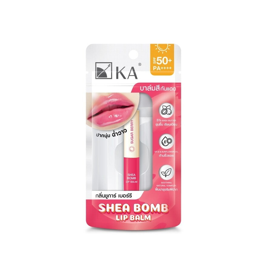 KA Lip Balm Shea Bomb SPF50+ PA+++ Sugar Berry 2.2g