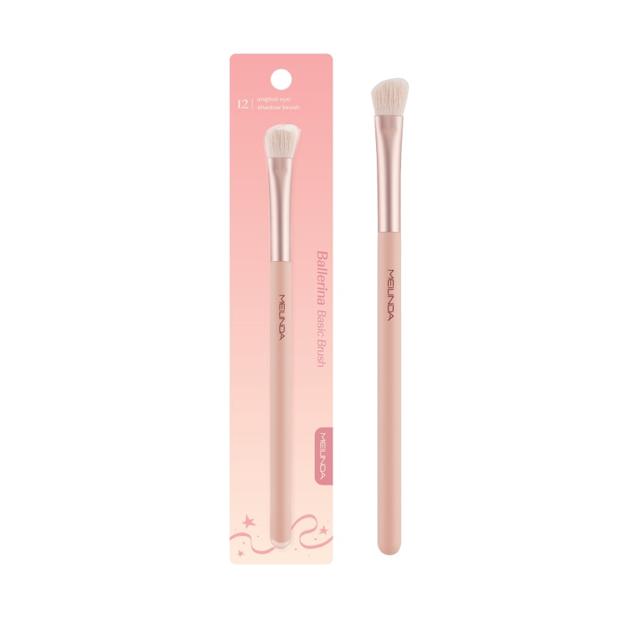 Mei Linda Ballerina Basic Brush 1pc 12 Angled Eye Shadow Brush