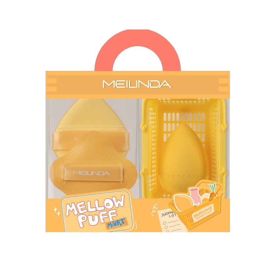 Mei Linda Mellow Puff Mart 3pcs Multi Cover Sponge Puff