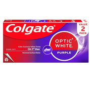 COLGATE Toothpaste Optic White Purple Twin Pack 100g