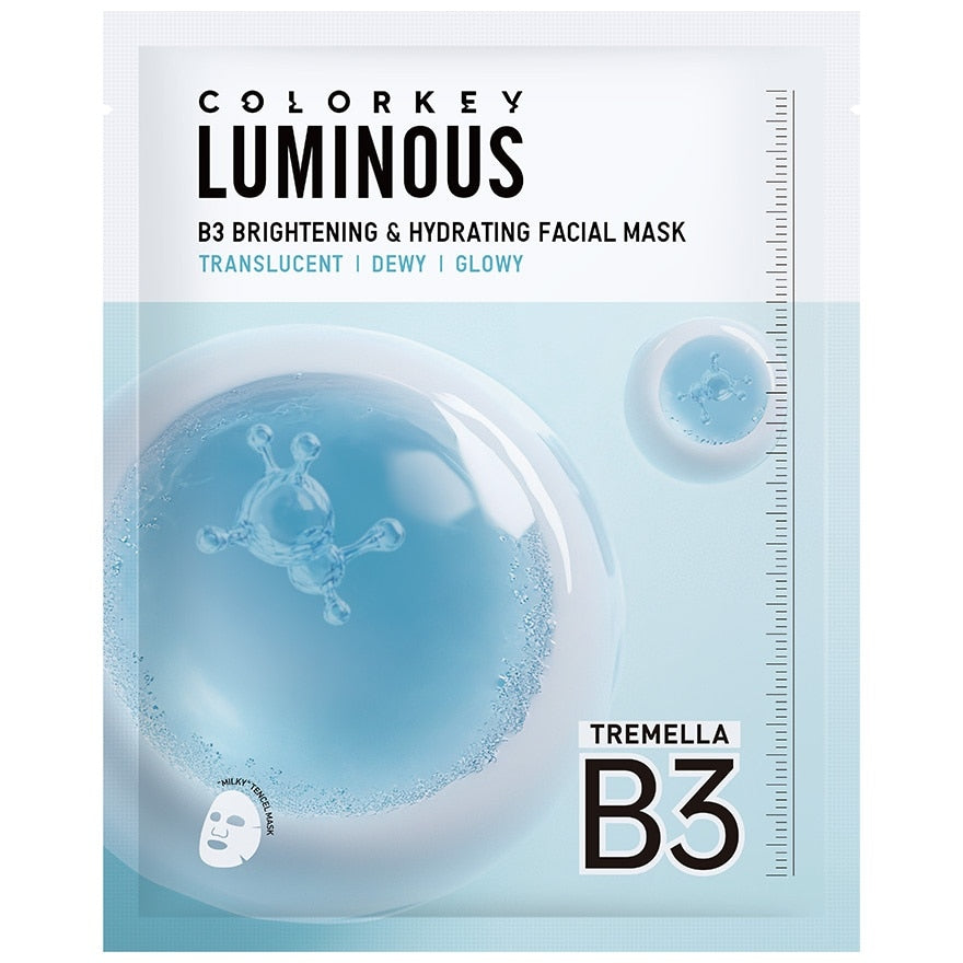 COLORKEY Luminous B3 Brightening Hydrating Facial Mask 1pc 30ml