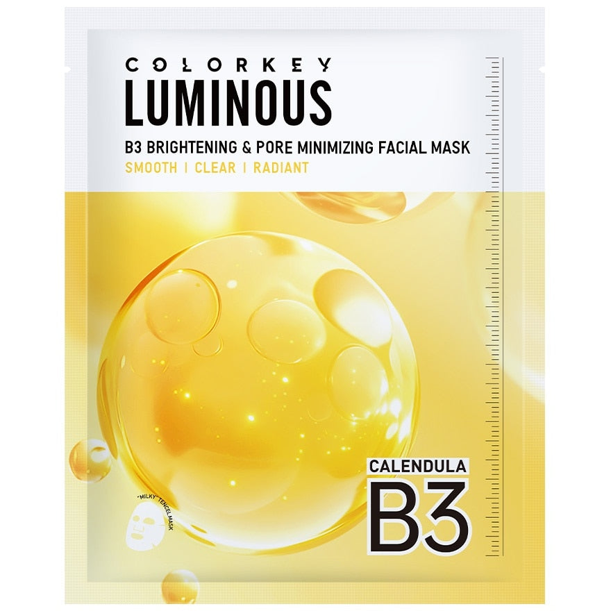 COLORKEY Luminous B3 Brightening Pore Minimizing Facial Mask 1pc 30ml
