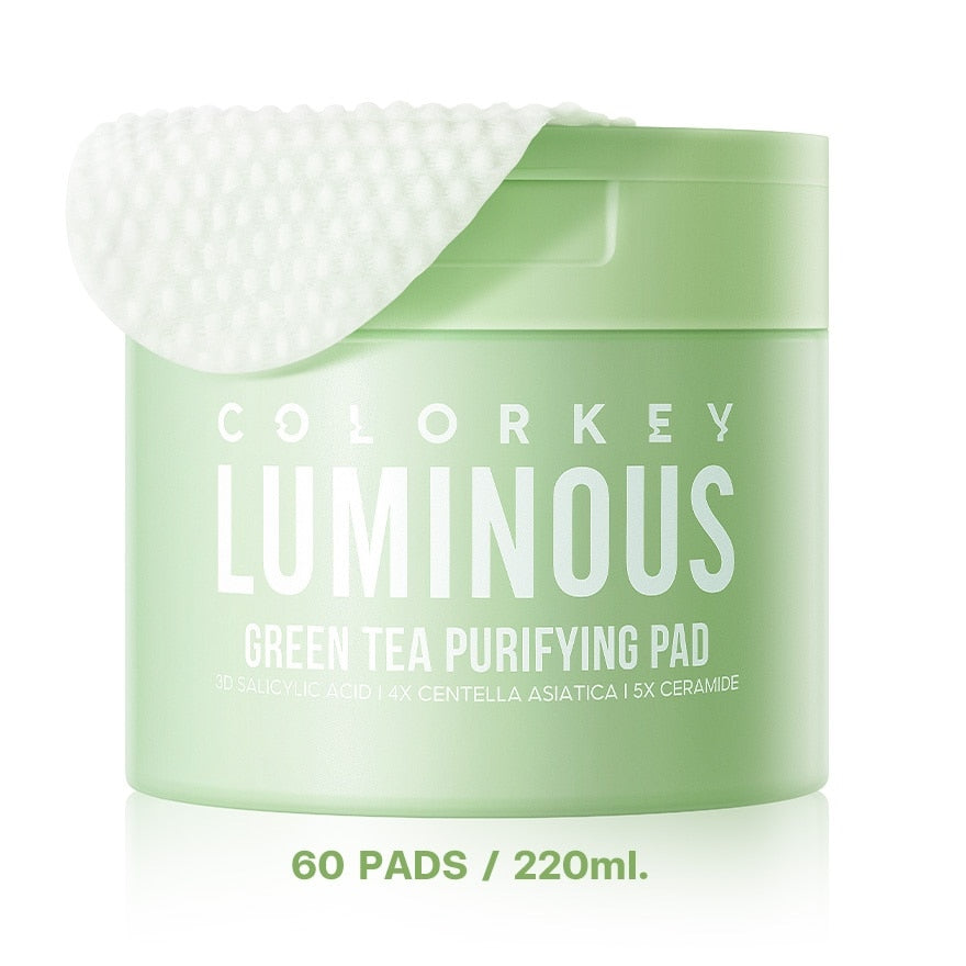 COLORKEY Luminous Green Tea Purifying Pad 60pcs