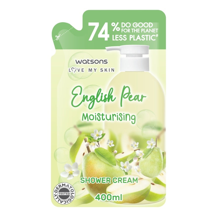 Watsons English Pear Moisturising Shower Cream(Refill) 400ml