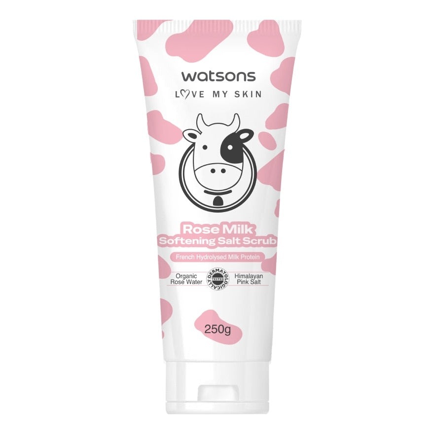 Watsons Rose Milk Softening Salt Scrub 250g