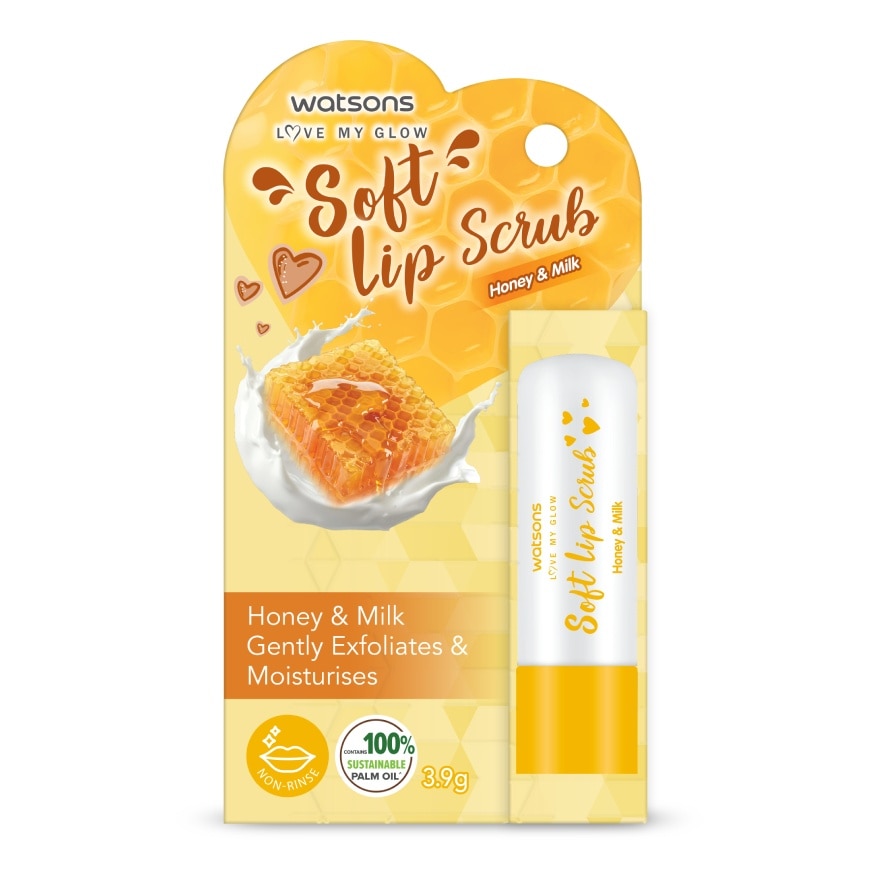 Watsons Soft Lip Scrub Honey Milk 3.9g