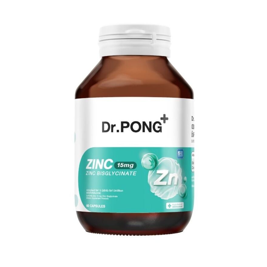 Dr.PONG Zinc Bisglycinate 15 Mg. 60 Capsules