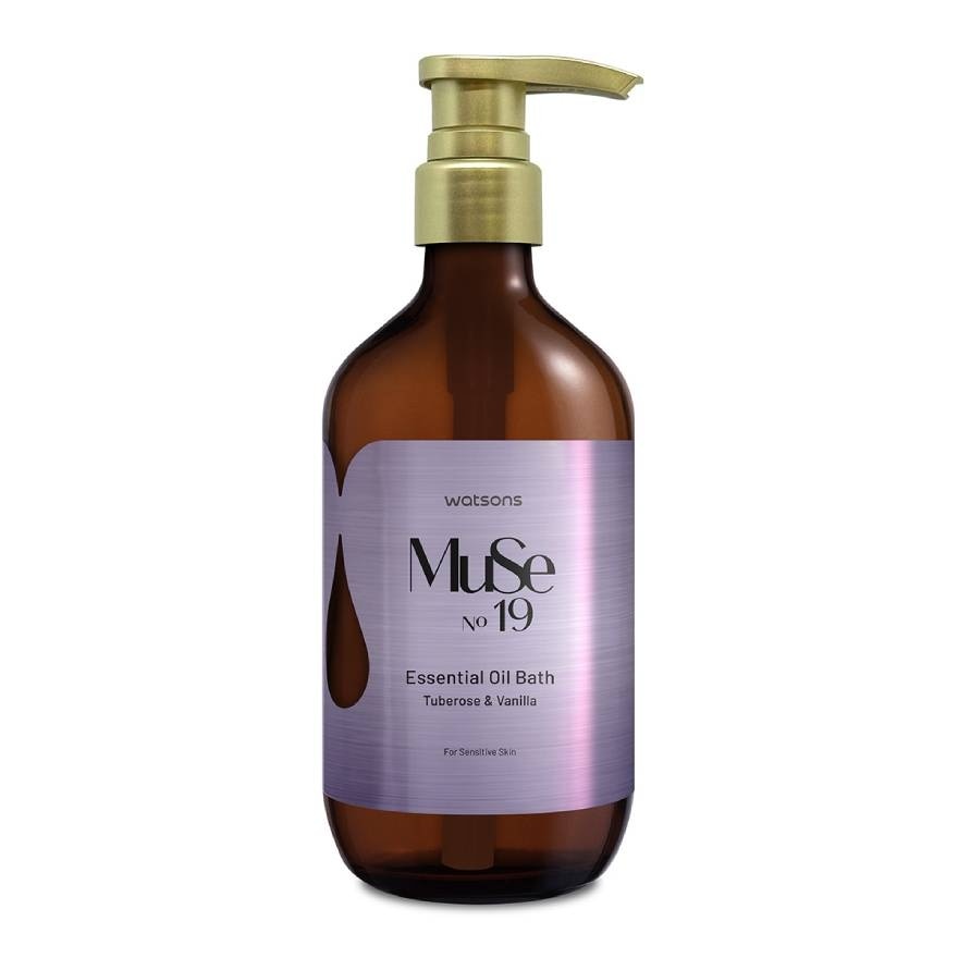Watsons Muse 19 Essential Oil Bath Tube Rose Vanilla 500ml