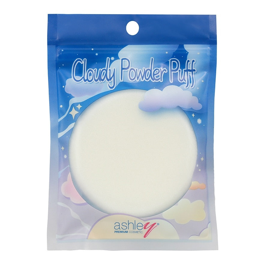 Ashley Cloudy Powder Puff 1pc 02 Circle