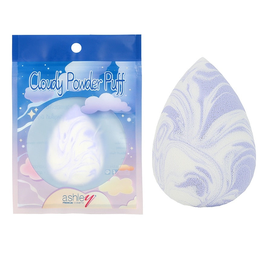 Ashley Cloudy Powder Puff 1pc Purple