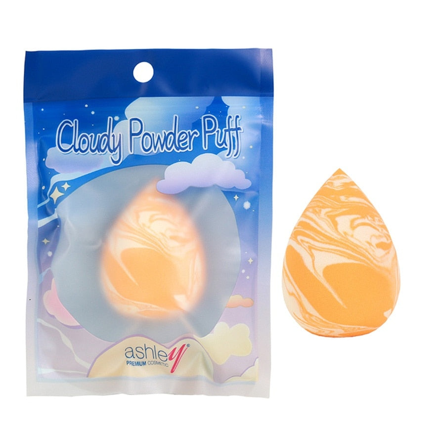 Ashley Cloudy Powder Puff 1pc Orange