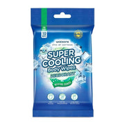 Watsons Super Cooling Body Wipes Deodorant Menthol Scented 10pcs