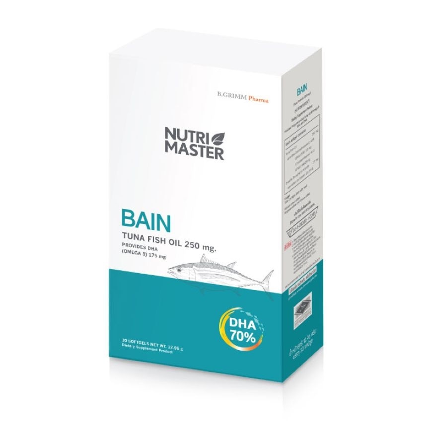Nutri Master Bain Tuna Fish Oil 250 Mg. (30 Softgels)