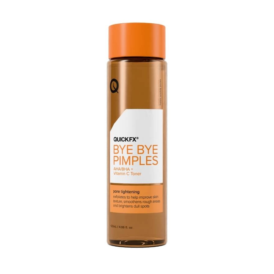 QuickFx Bye Bye Pimples AHA/BHA + Vitamin C Toner 120ml