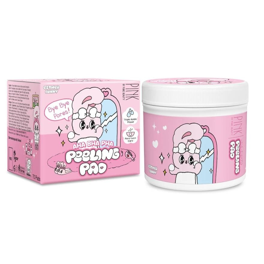 Pure Beauty Pink by Bye Bye Pores AHA BHA PHA Peeling Pad 70pcs