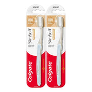 COLGATE Toothbrush Slim Soft Plaque Release 1pc Twin Pack