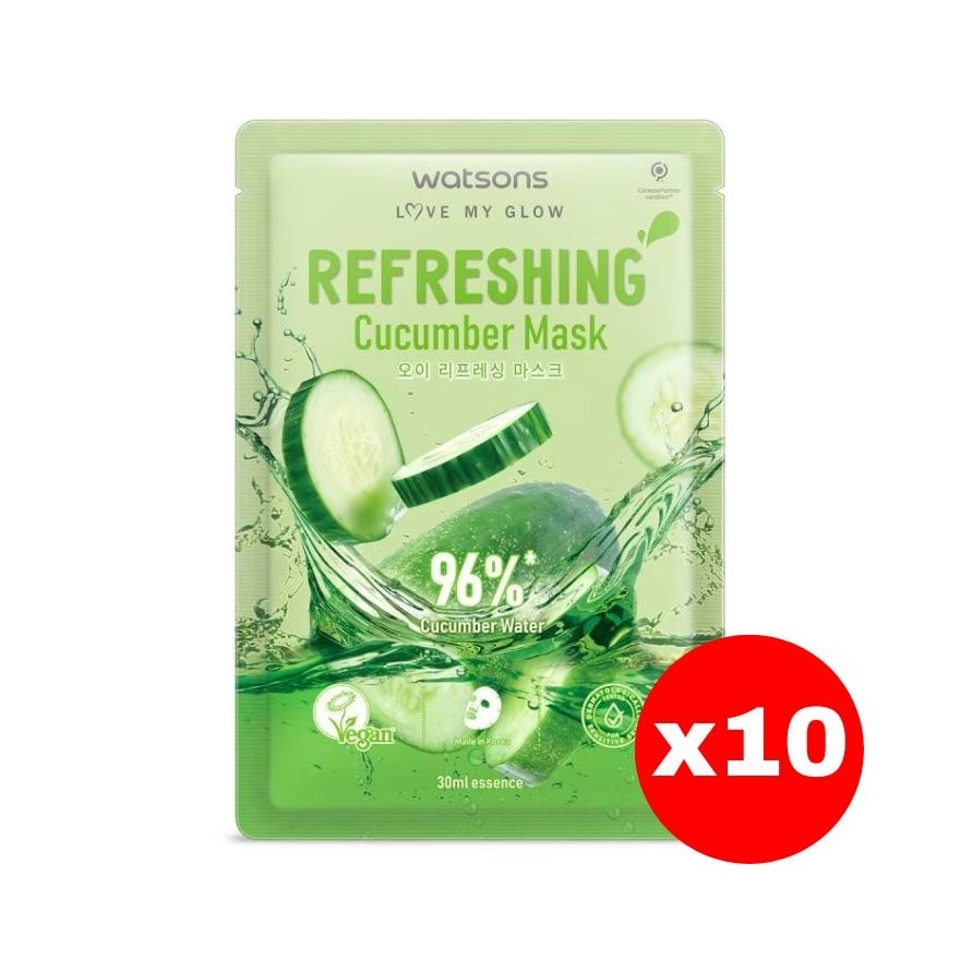 Watsons Refreshing Cucumber Mask 1sheet.x10