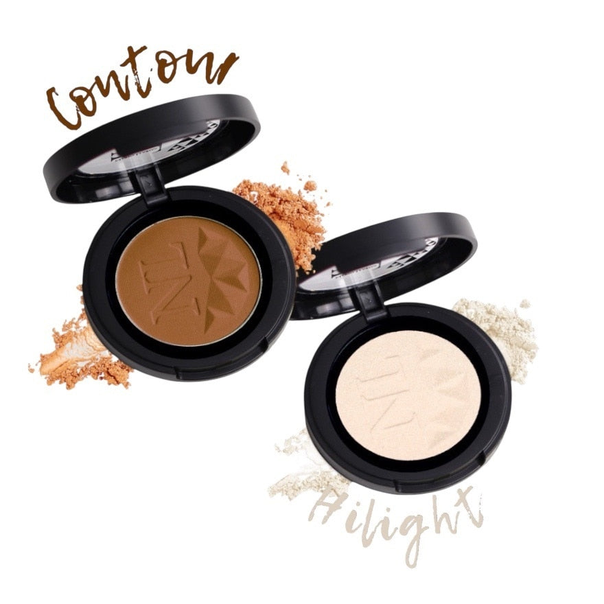 Nario Llarias Value Pack Contouring 3.9 g. 01 Light Cinnamon Highlighter 3.9 g. 01 Sno