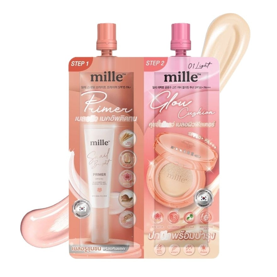 Mille Duo Primer & Glow Cushion 8g #01