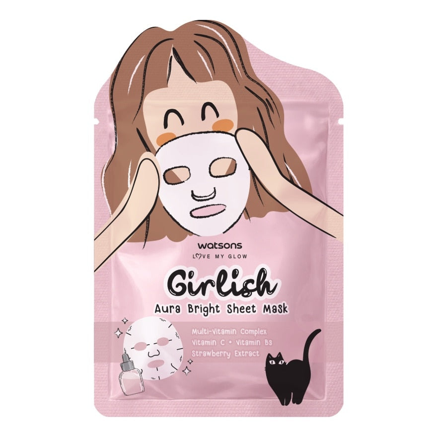 Watsons Girlish Aura Bright Sheet Mask 1sheet