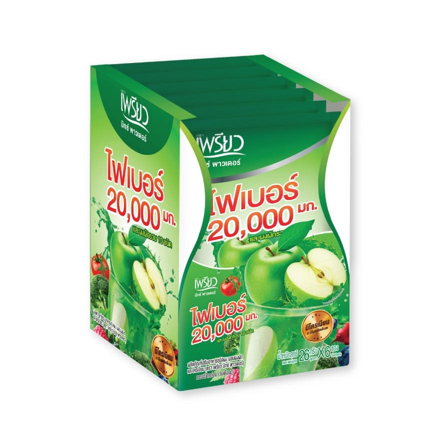 Preaw Praew Chromium Veggie Powder 26 g. X 6sac.