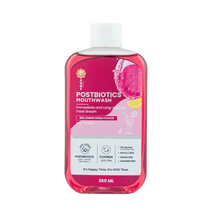 Ayoi Mouthwash Postbiotics Red Lemon Soda 260ml