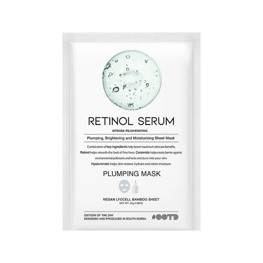 OOTD Retinol Serum Plumping Mask 1pc