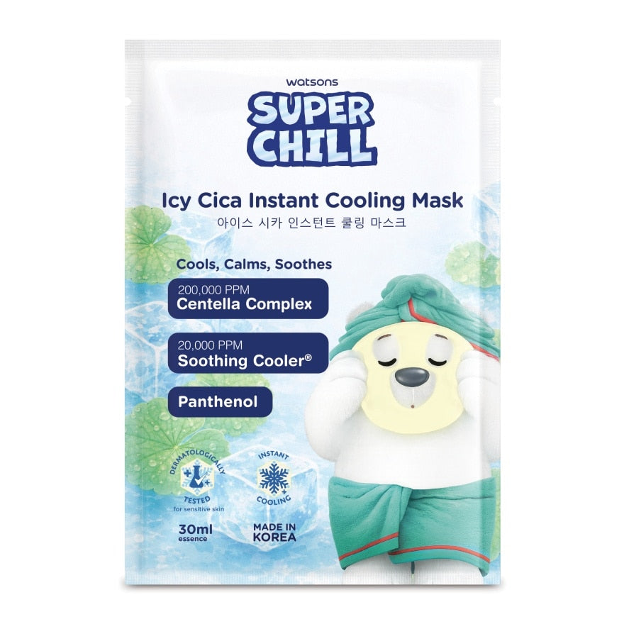 Watsons Super Chill Icy CICA Instant Cooling Mask 1pc