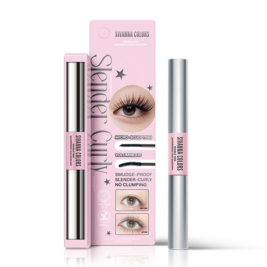 SIVANNA Double Take Waterproof Duo Mascara Black 4g