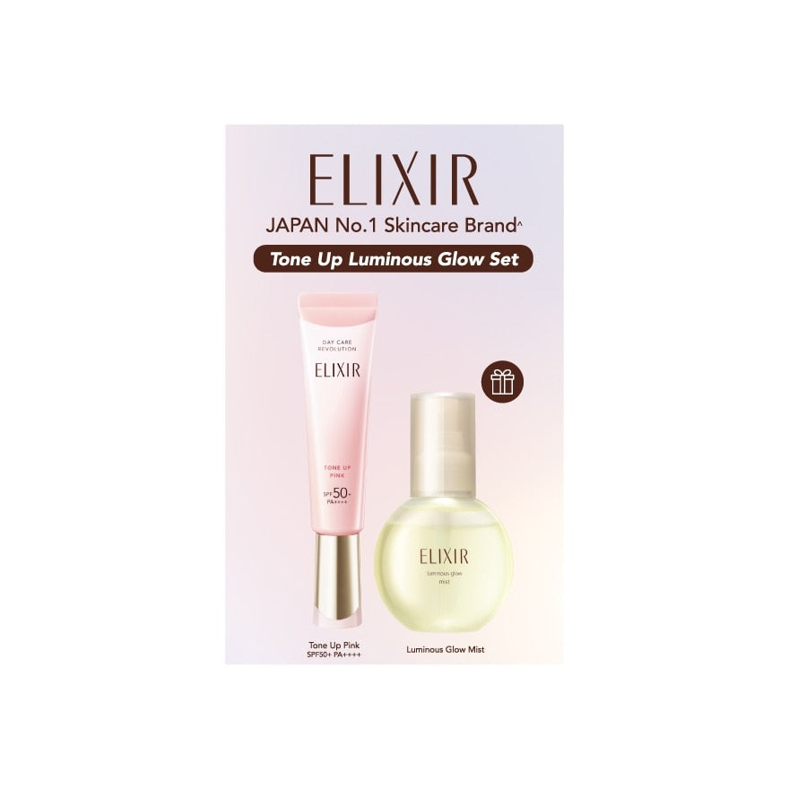 Elixir Set Day Care Revolution Tone Up SPF50+ PA+++++luminous Glow Mist 35g