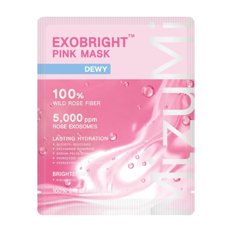 MizuMi Exobright Pink Mask Dewy 1pc