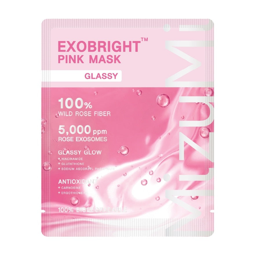 MizuMi Exobright Pink Mask Glassy 1pc