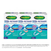 Polident Denture Cleanser Pro Retainer 30 Tablets Pack3