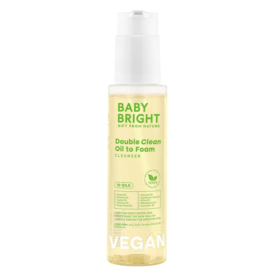 Baby Bright Double Clean Oil to Foam Cleanser 100ml