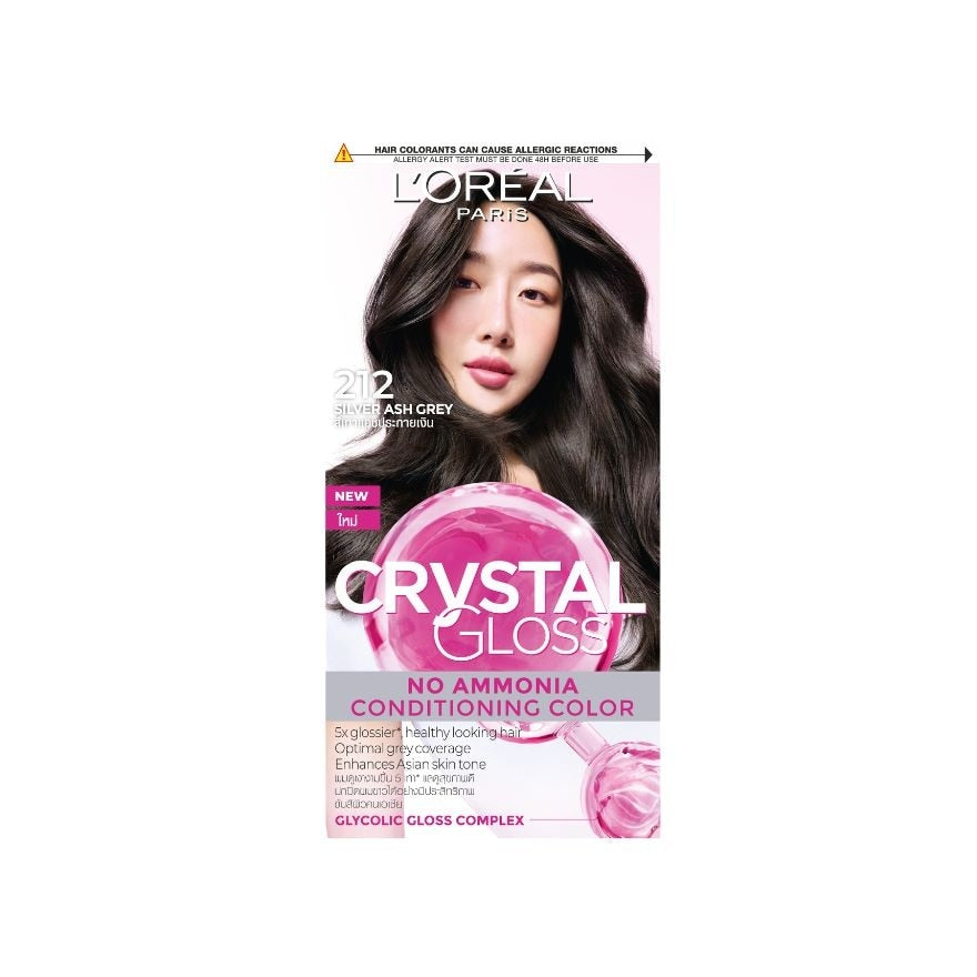LOreal Paris Crystal Gloss 212 Silver Ash Grey