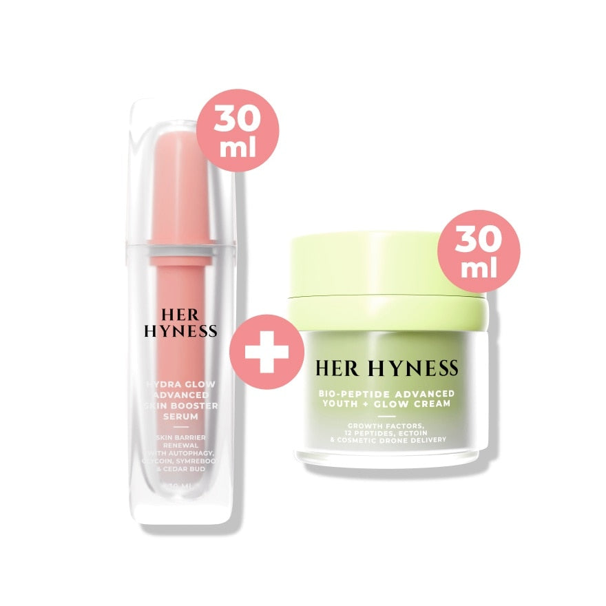 HER HYNESS Hydra Glow Serum+ Bipo-peptide Cream 30ml