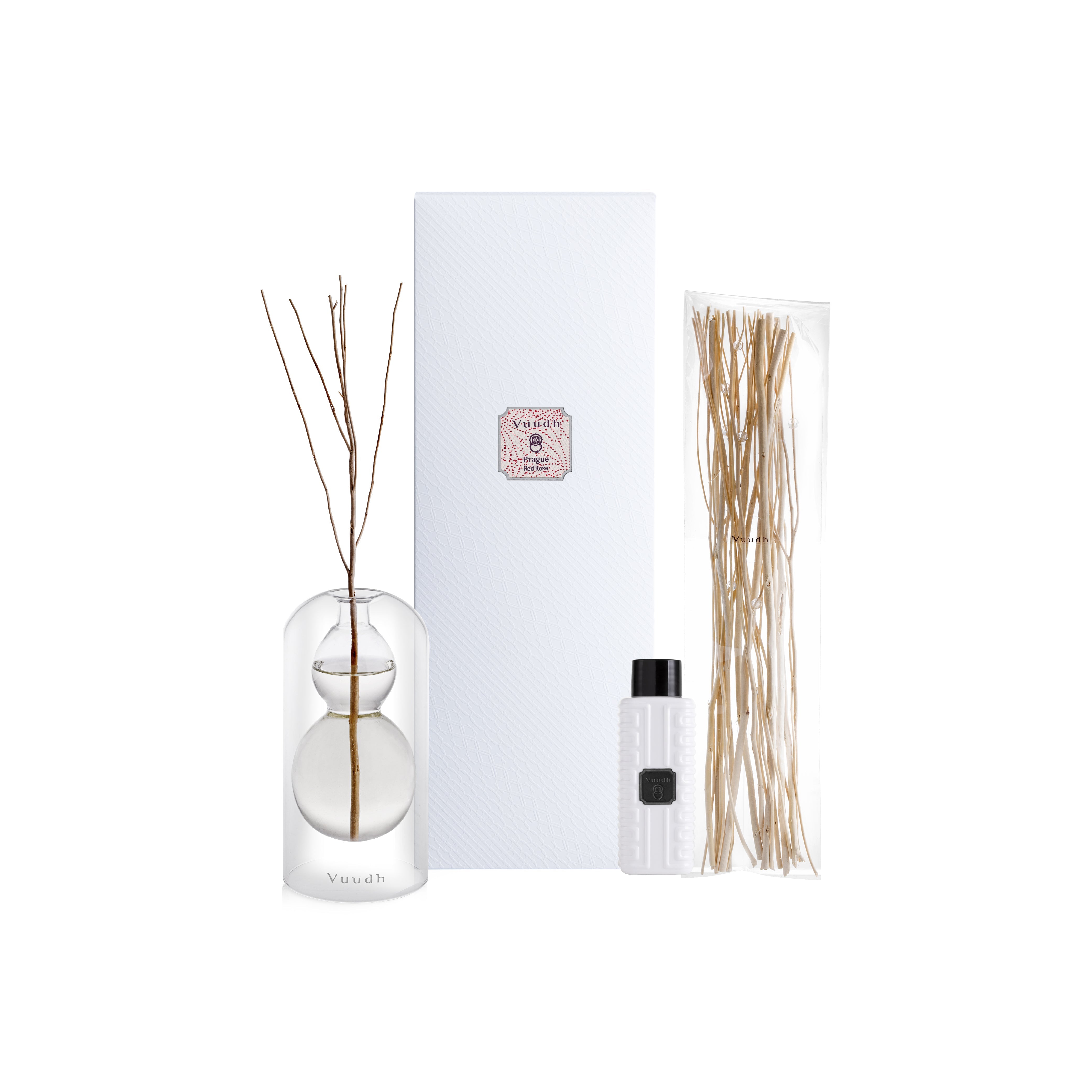 Harnn Vuudh Immortality Diffuser Set - Prague (Red Rose) 120 ml.