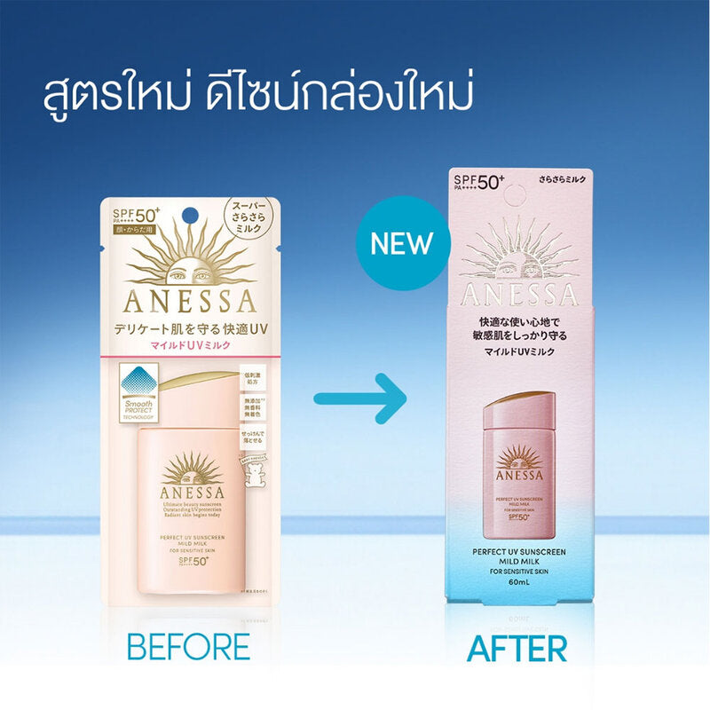 Anessa Perfect UV Sunscreen Mild Milk NA SPF50+ PA++++ 60ml