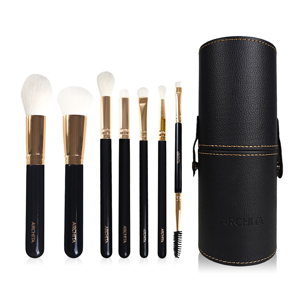 ARCHITA Brush Set - Glamorous Makeup Brushes with Bag - Beauty Buddy