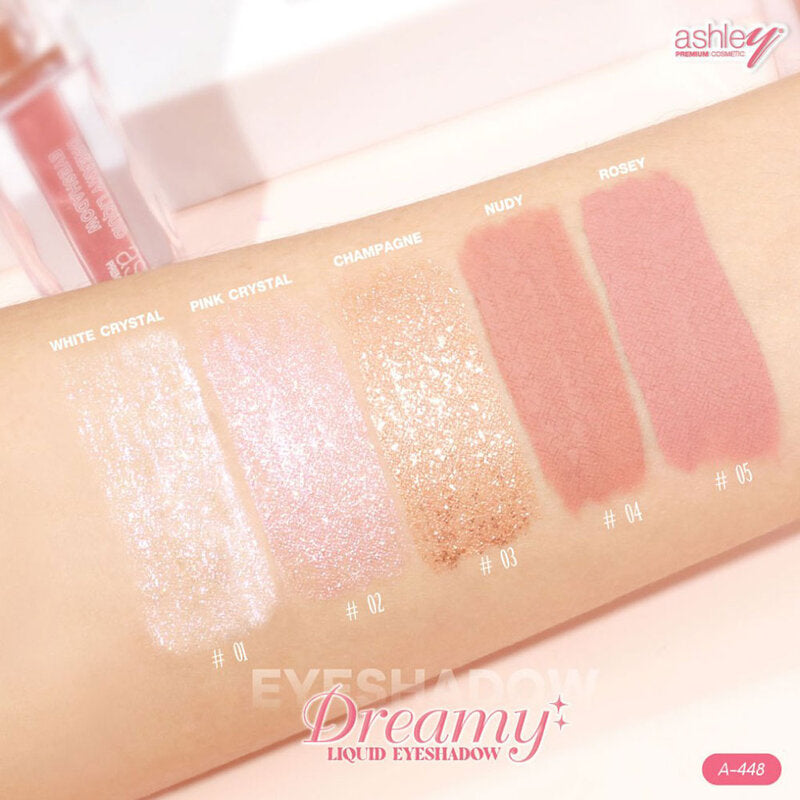 Ashley Dreamy Liquid Eyeshadow 3.8g #01 White Crystal